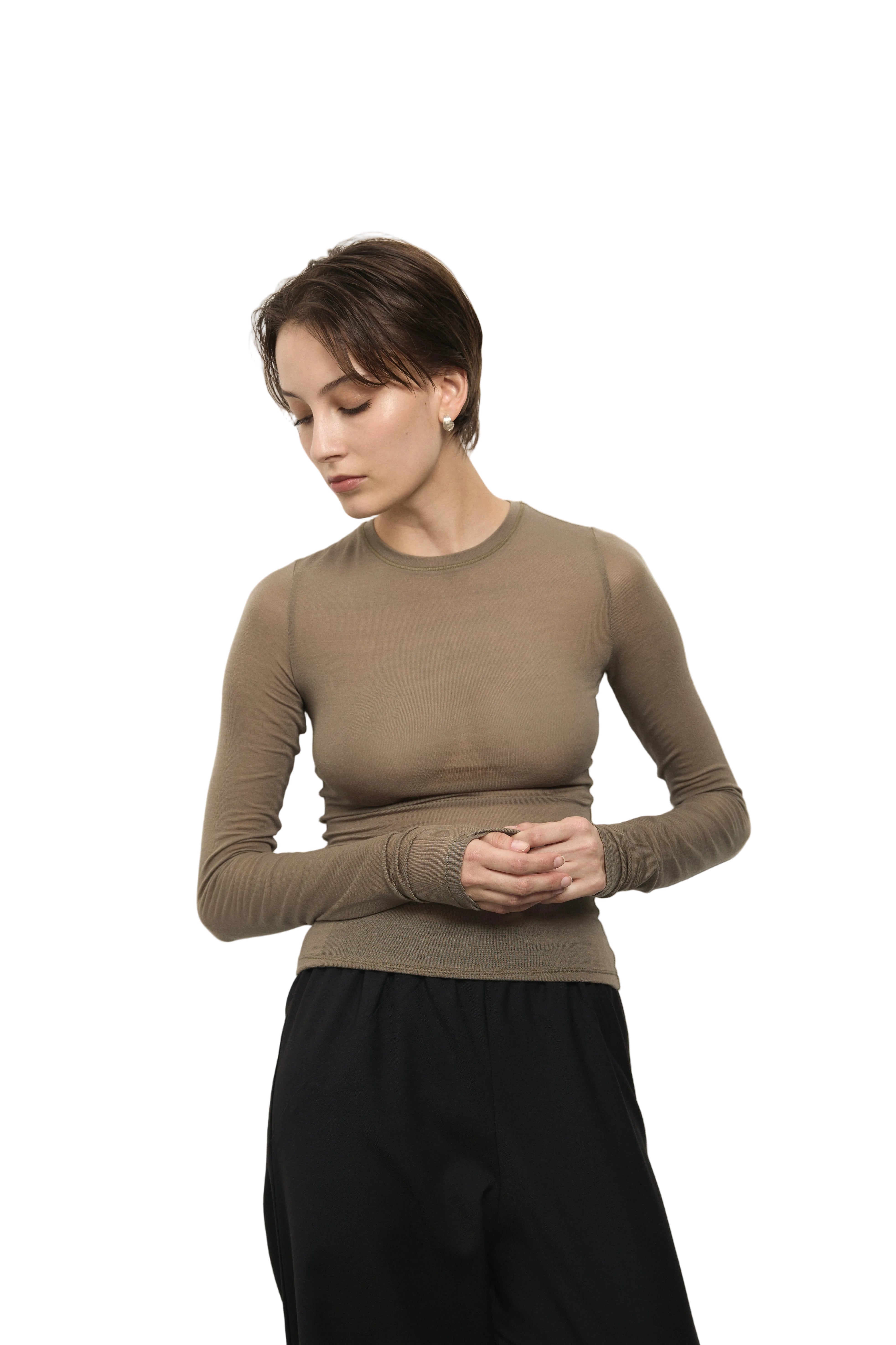 Sheer Long Sleeve Tee