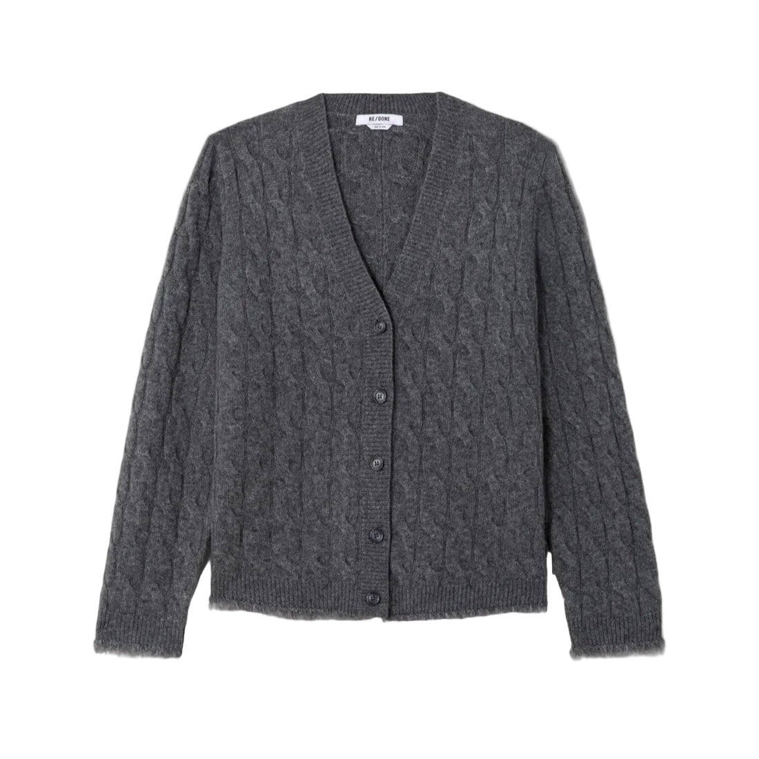 Cable V-Neck Cardigan