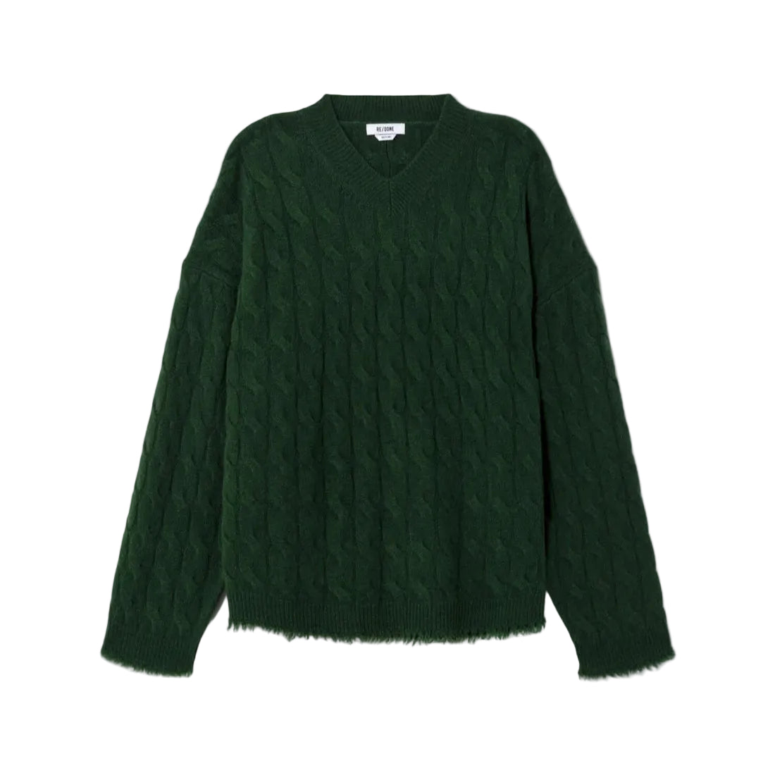 Cable V-Neck Pullover