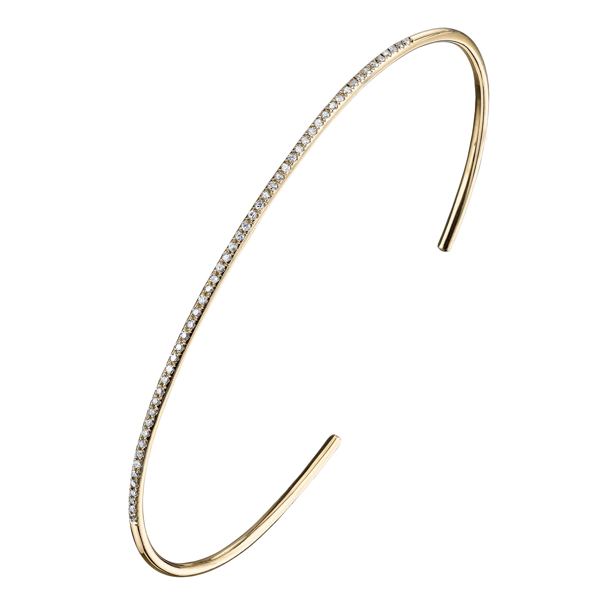 Axis Cuff with White Pavé Diamonds