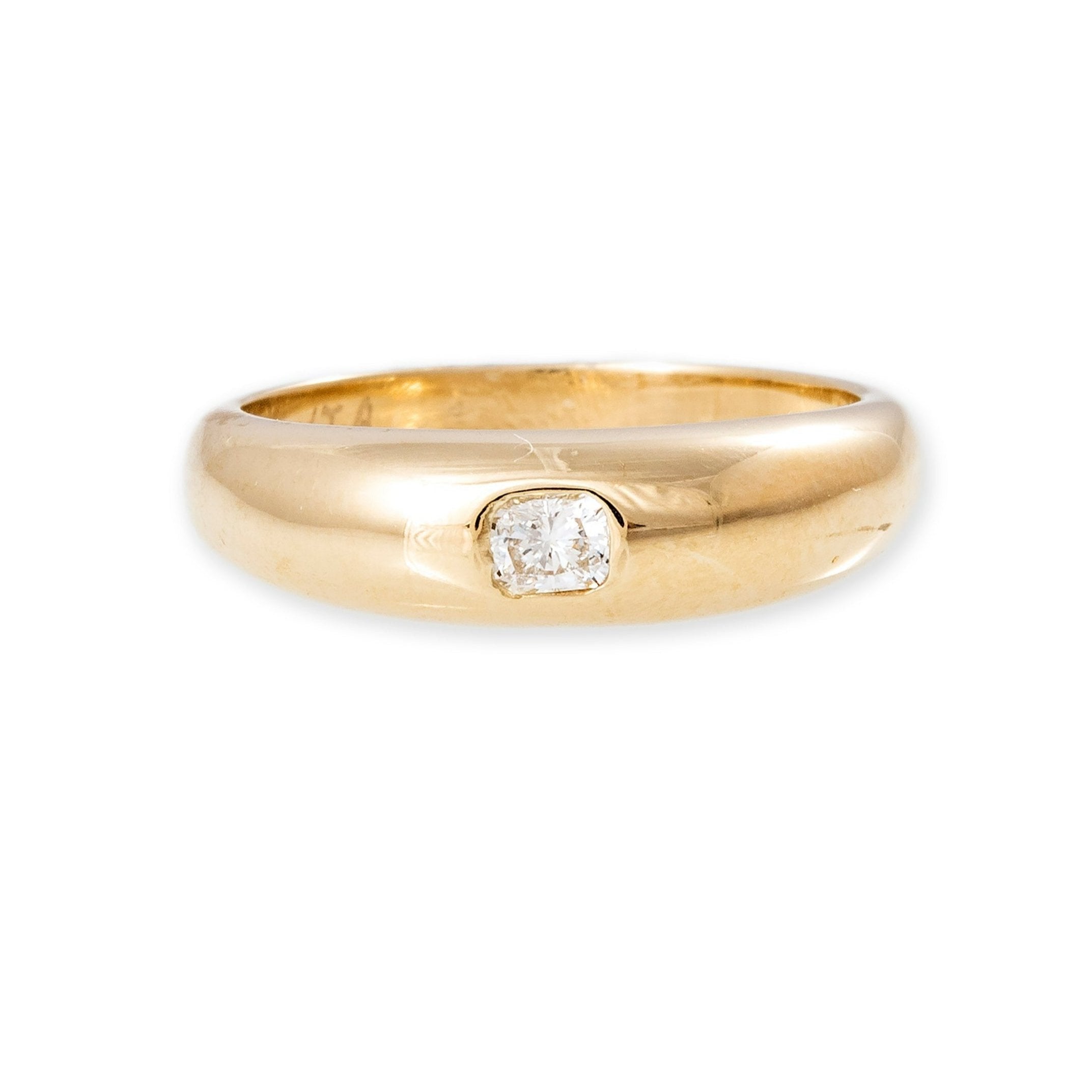 JA Cushion Cut Diamond Dome Ring