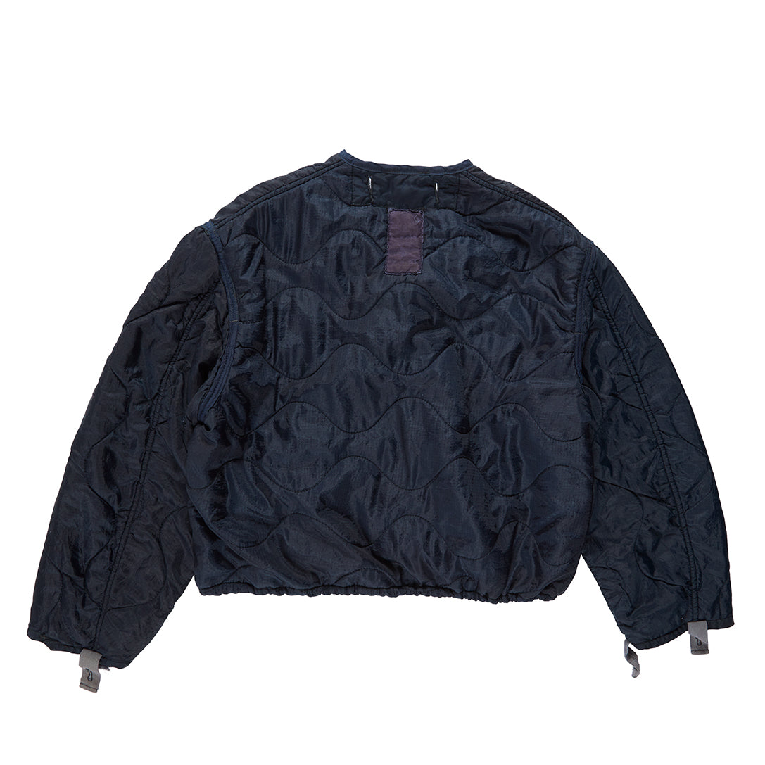 Military Liner Jacket with Drawstring