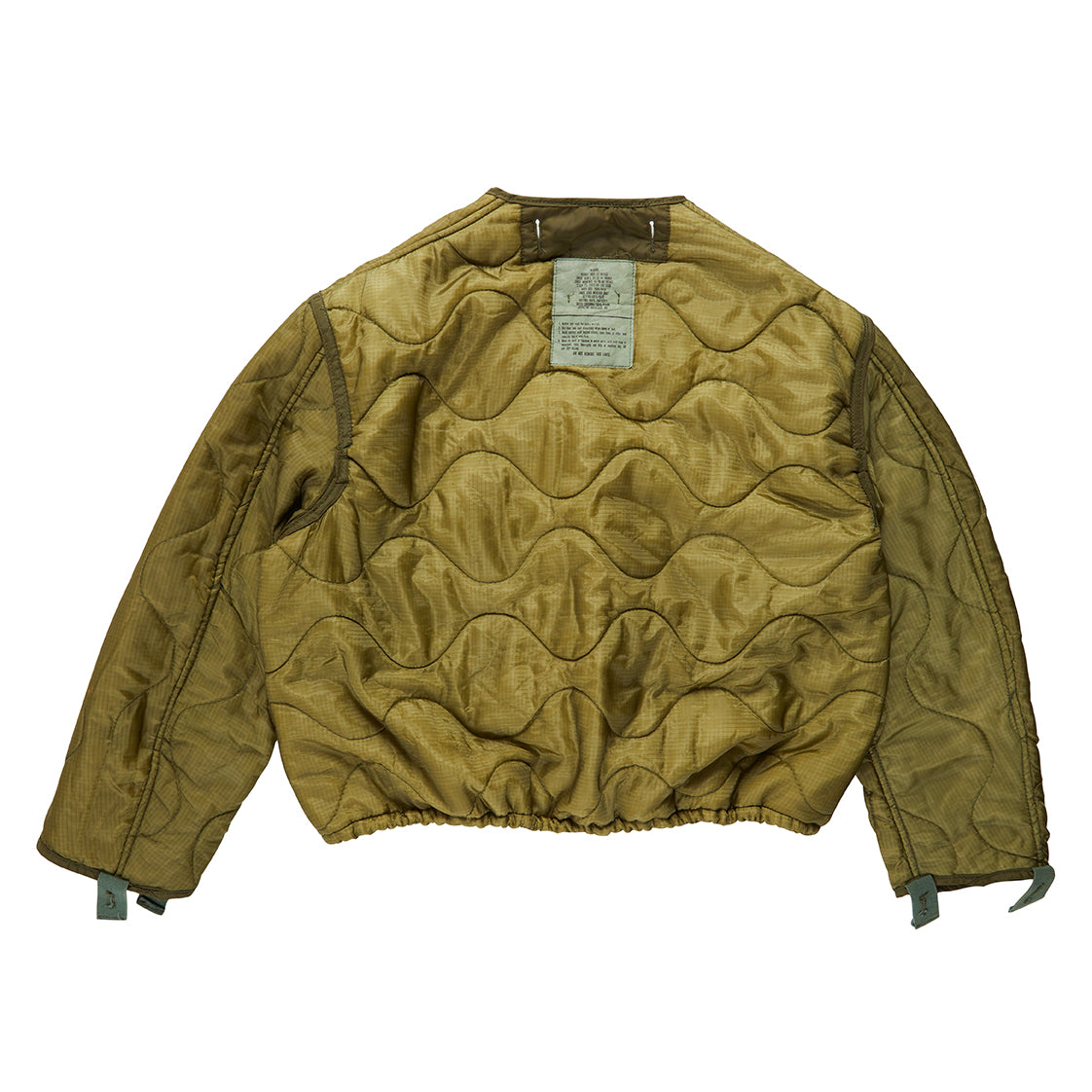 Military Liner Jacket with Drawstring