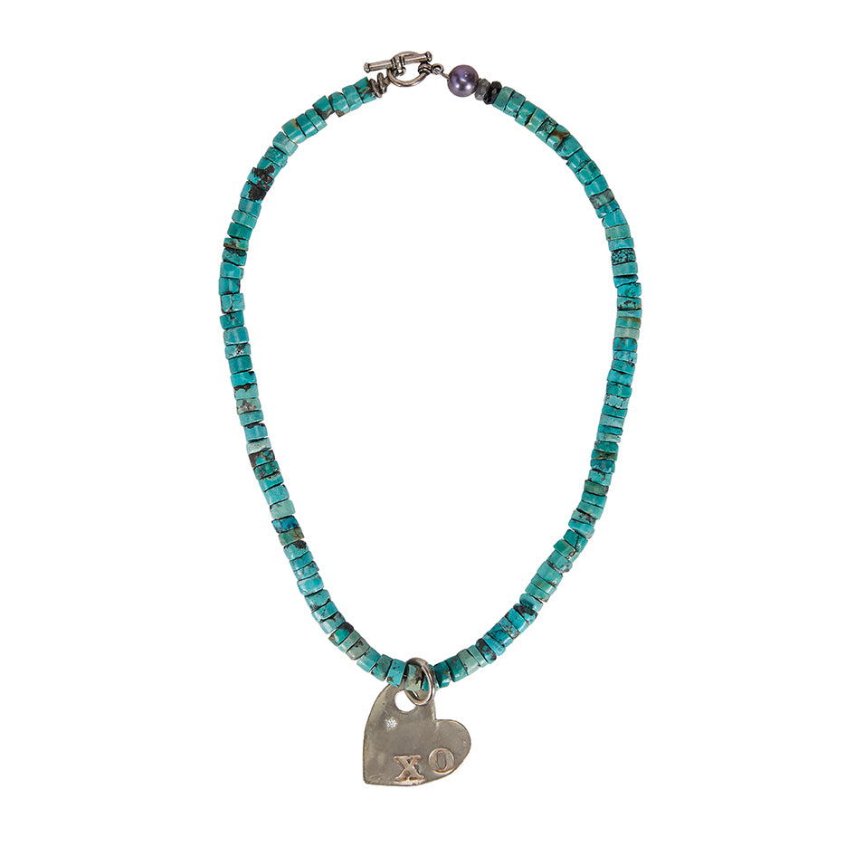 Turquoise XO Heart
