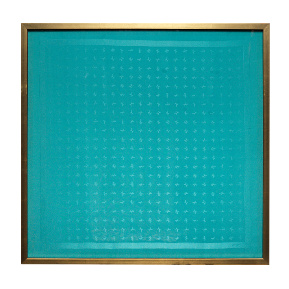 Ferrari Blue Framed Scarf