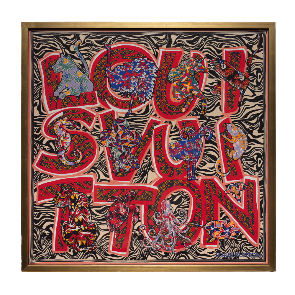 Louis Vuitton ABC Framed Scarf