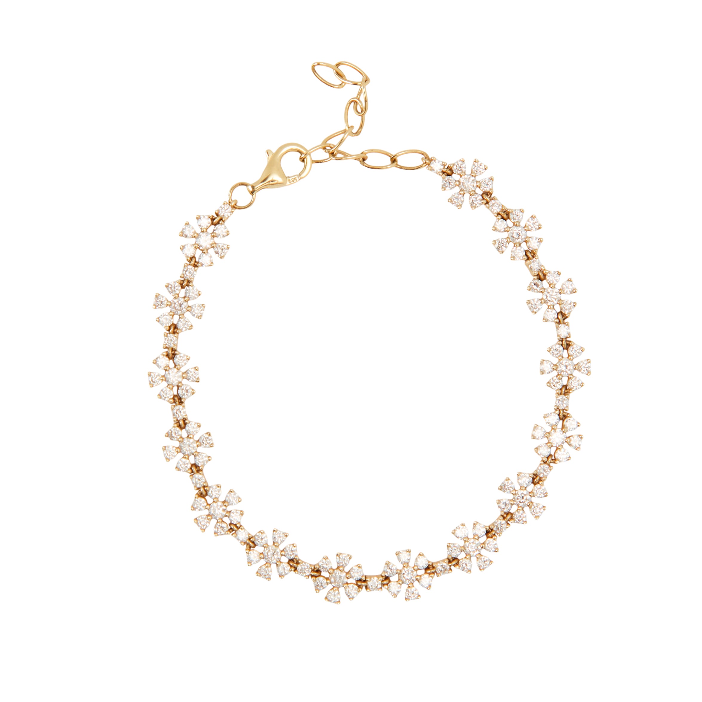 Flower Diamond Bracelet