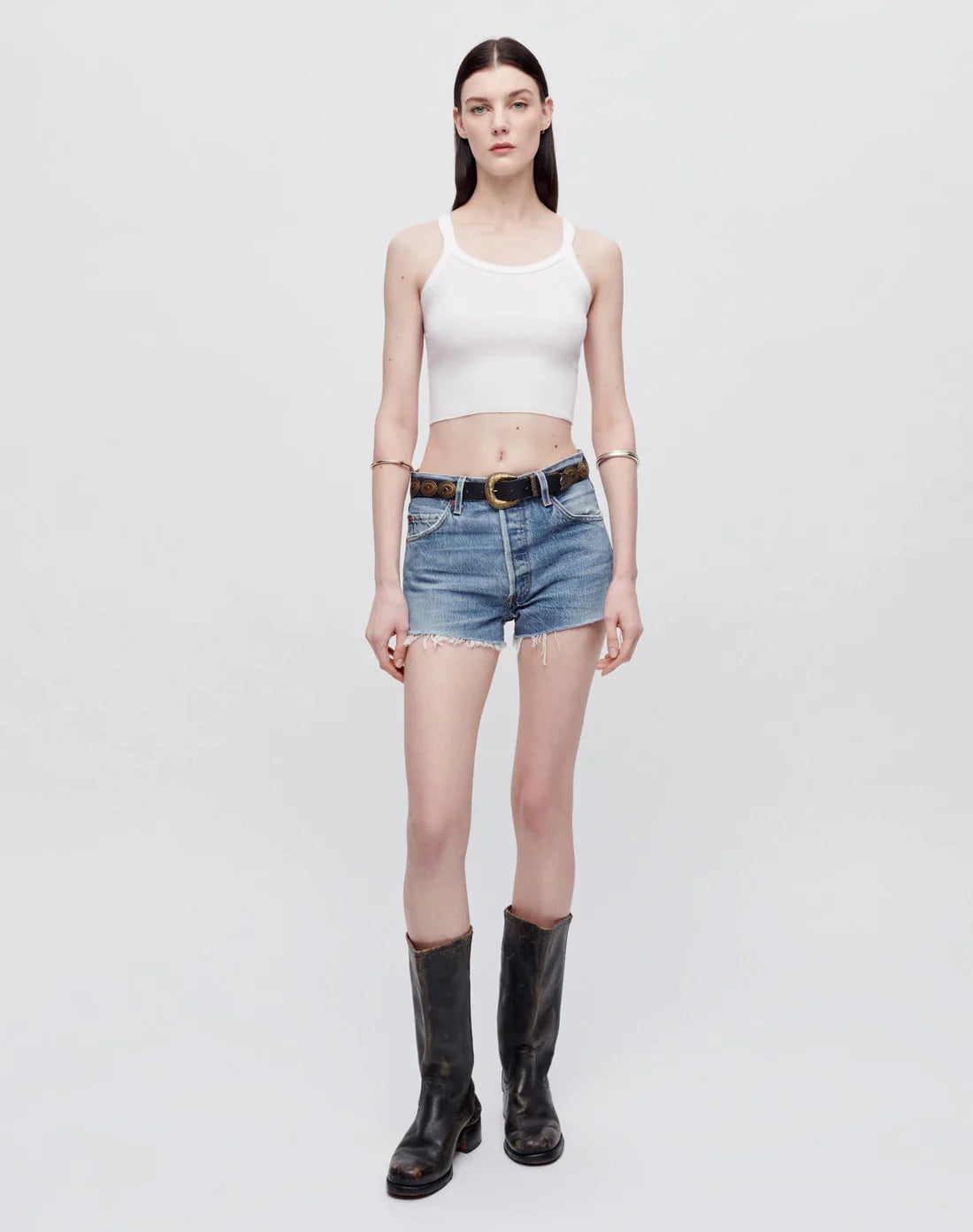 Cropped Ribbed Tank