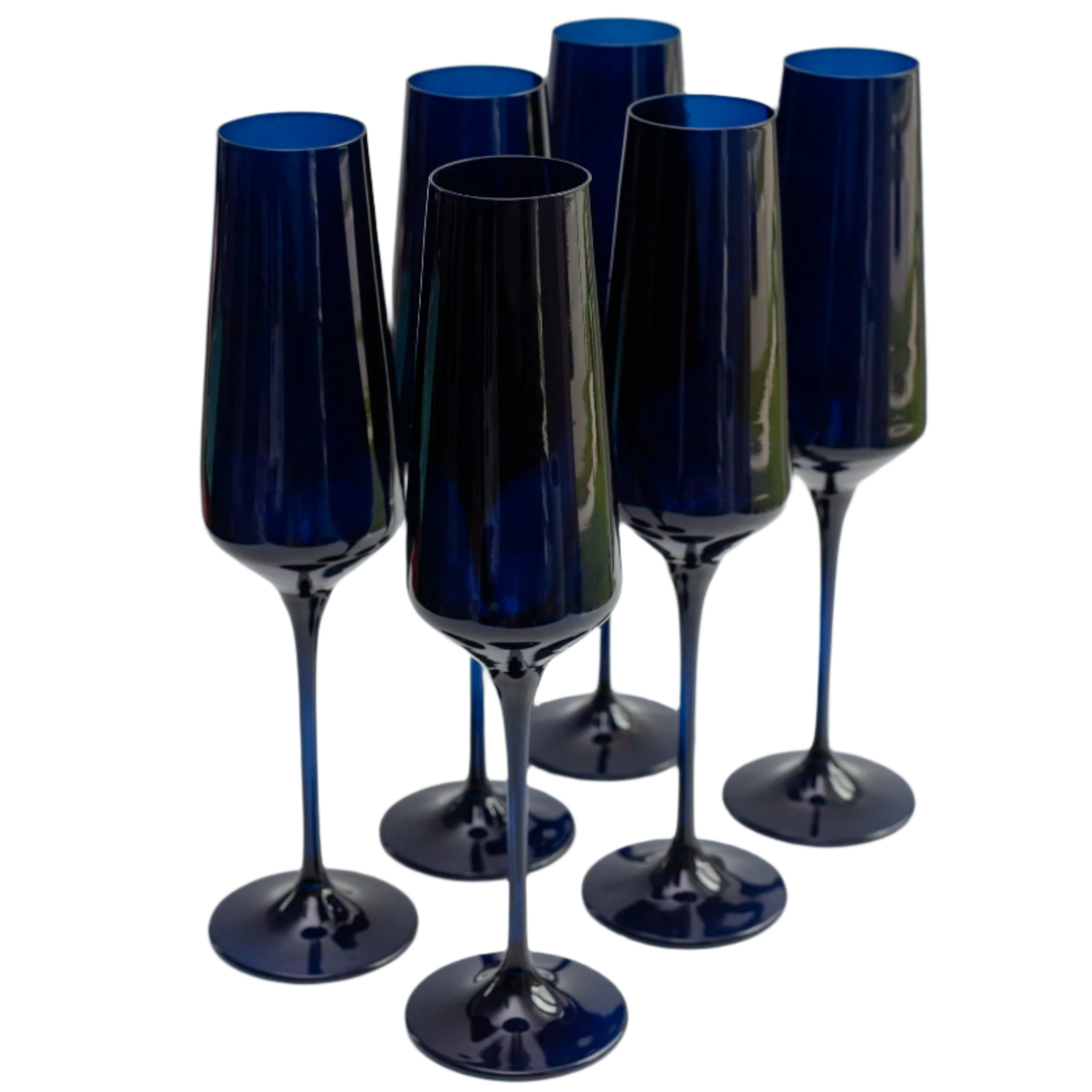 Colored Champagne Flute - Set of 6