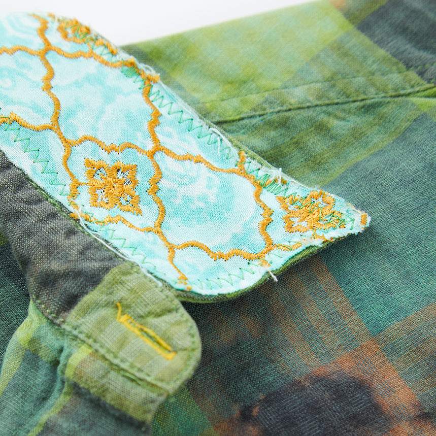 Pieced Plaid in Kelly Green
