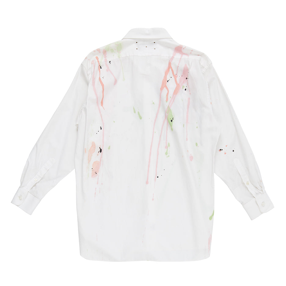 Grateful White Collar Graffiti Top
