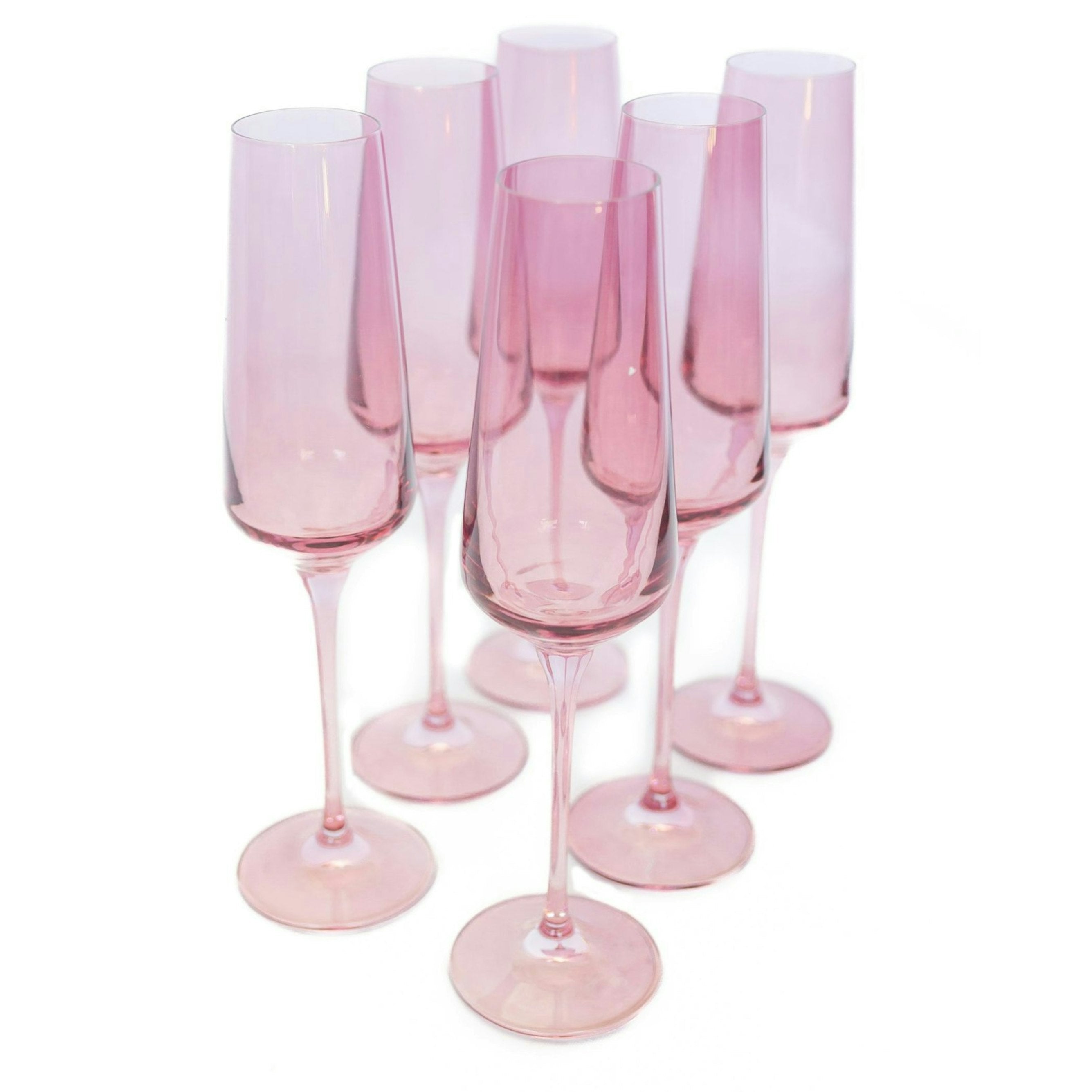Colored Champagne Flute - Set of 6