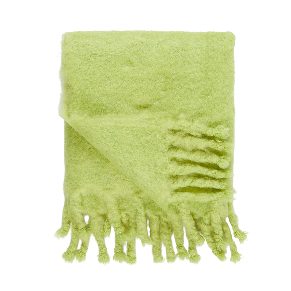Mohair Throw with Tassels