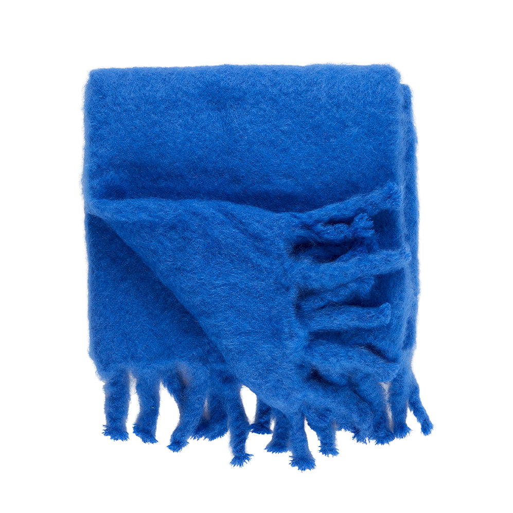 Mohair Throw with Tassels