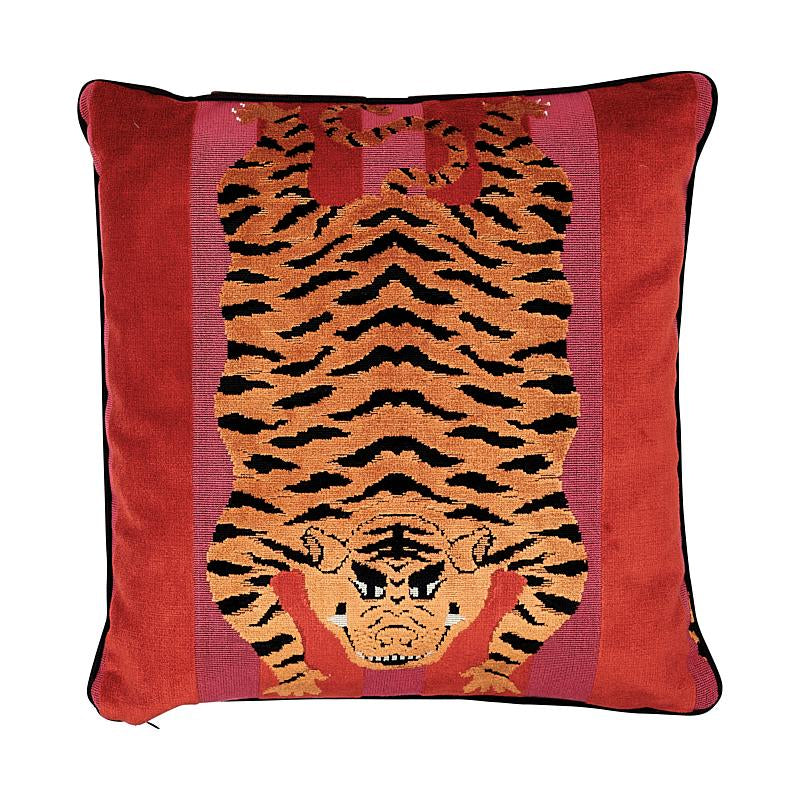 Jokhang Tiger Velvet Pillow