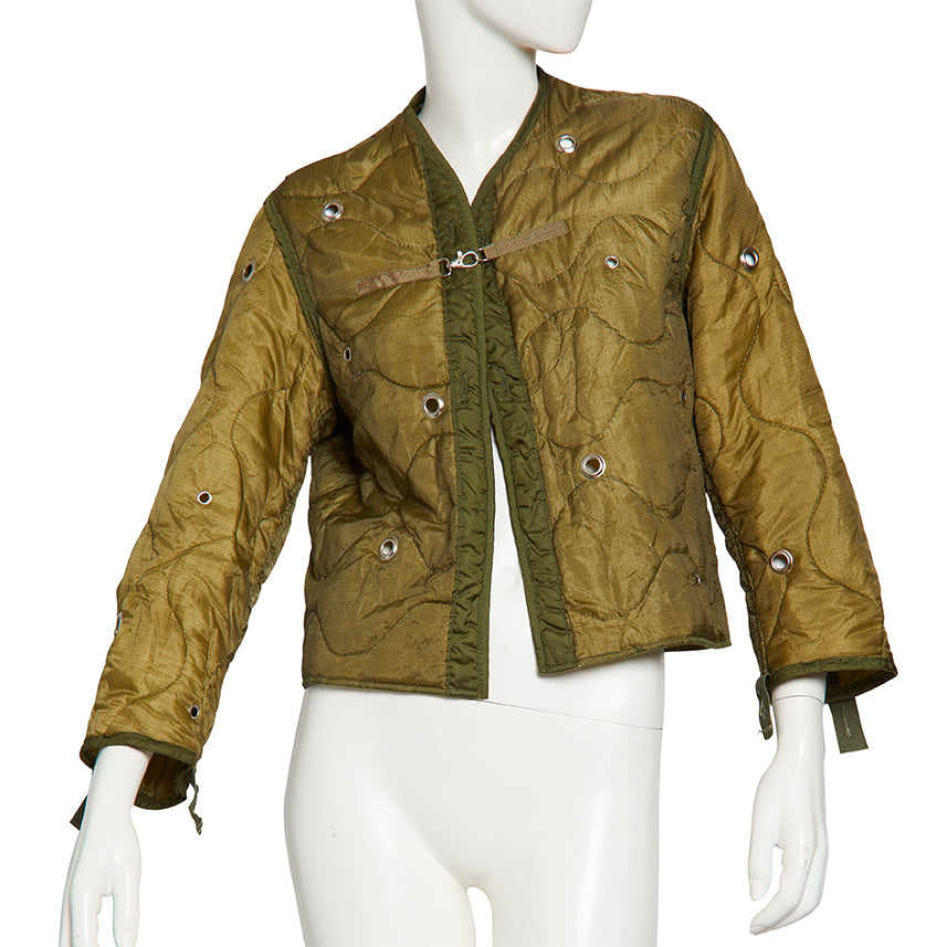 Military Liner Jacket with Grommets
