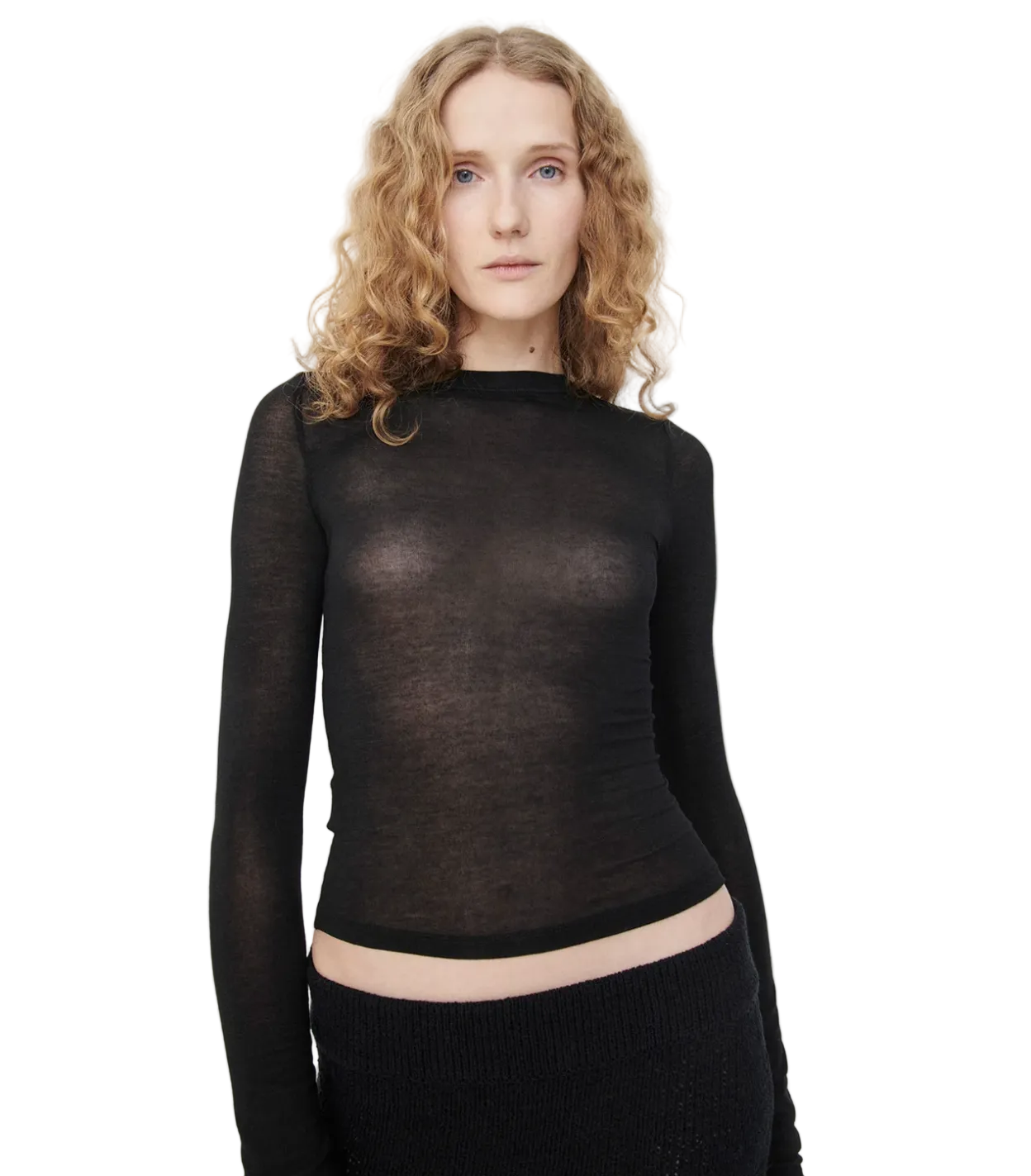 Sheer Long Sleeve Tee