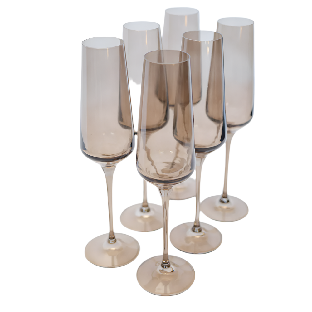 Colored Champagne Flute - Set of 6