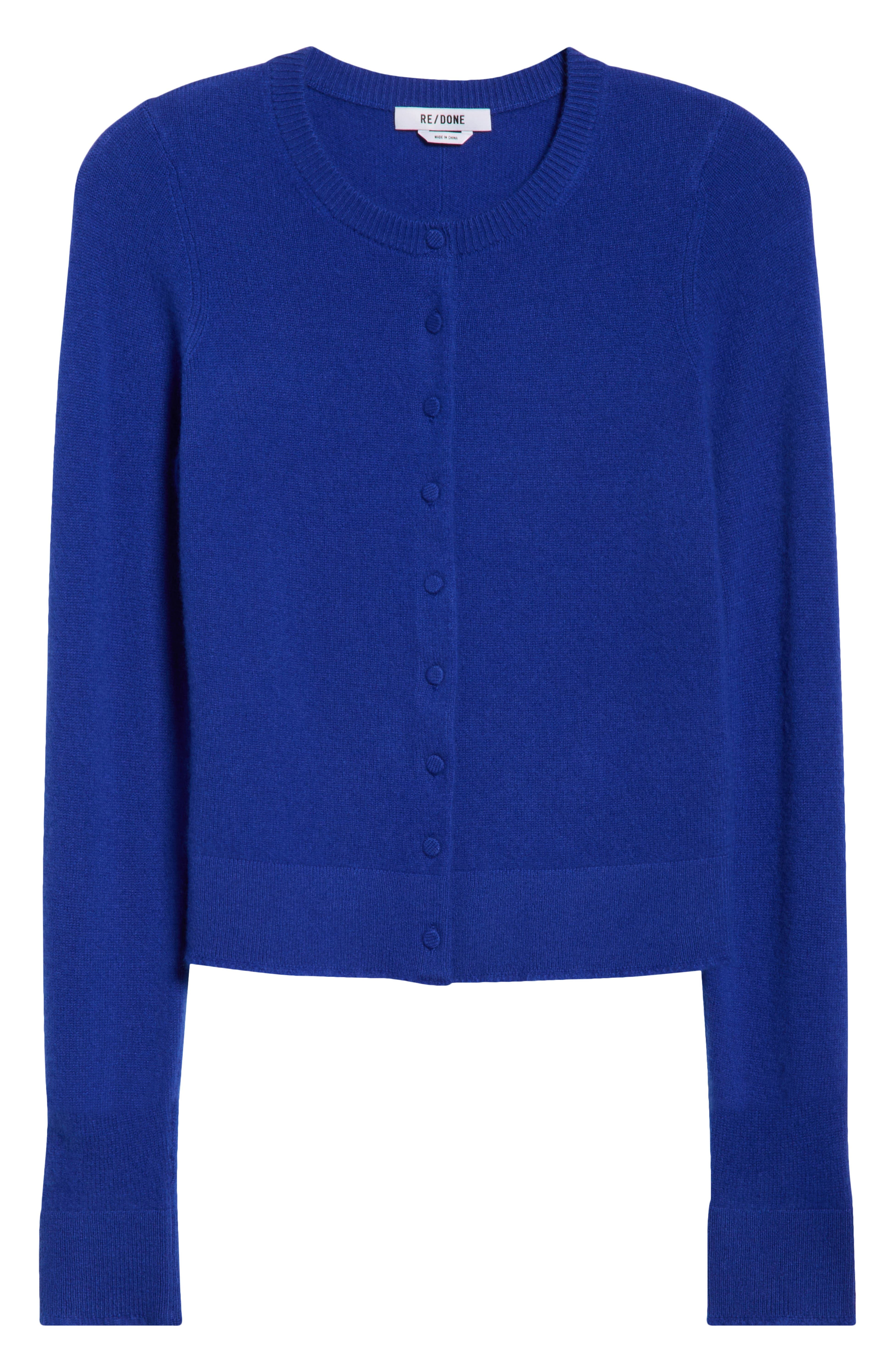 Re/Done Cashmere Crewneck Cardigan
