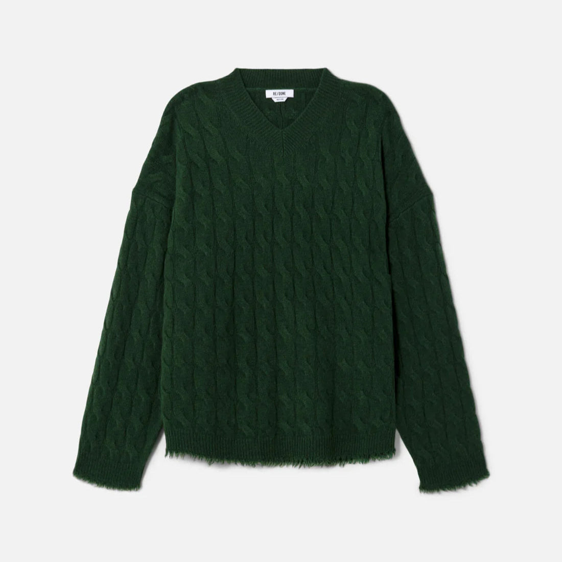 Cable V-Neck Pullover