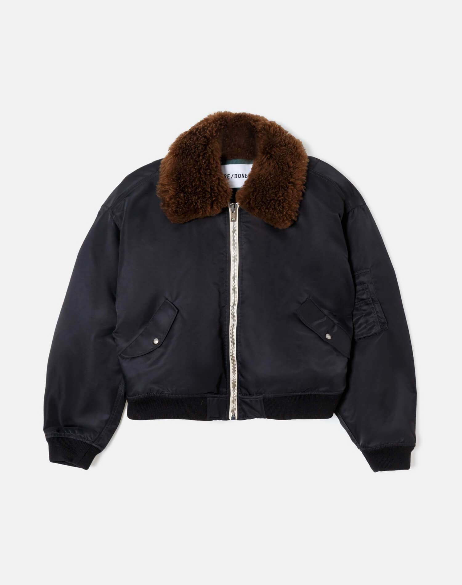 Re/Done Shrunken Bomber Jacket