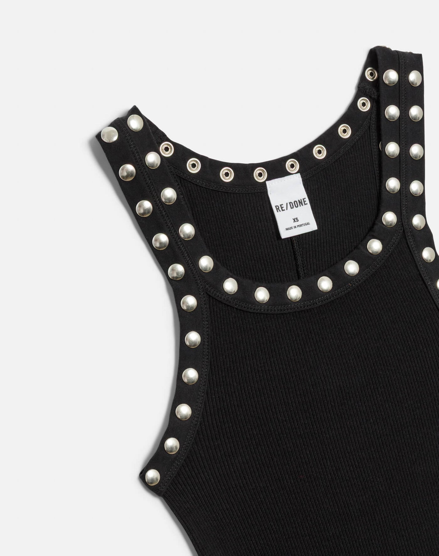 Re/Done Studded Ribbed Tank