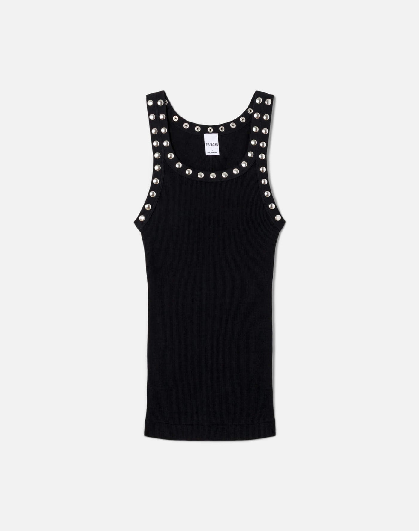 Re/Done Studded Ribbed Tank