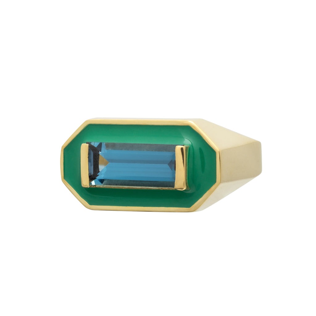 Deco Maxi Baguette Ring