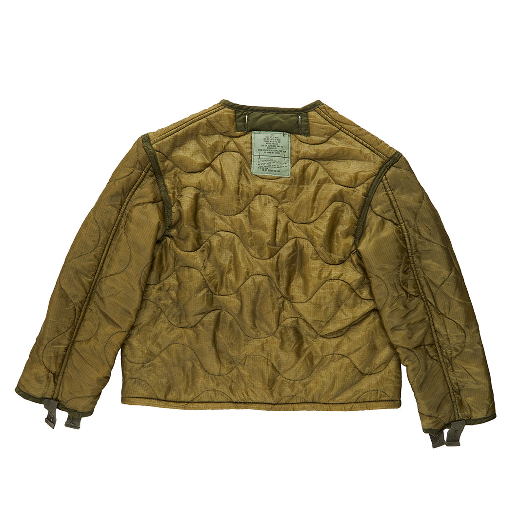 Military Liner Jacket with Drawstring