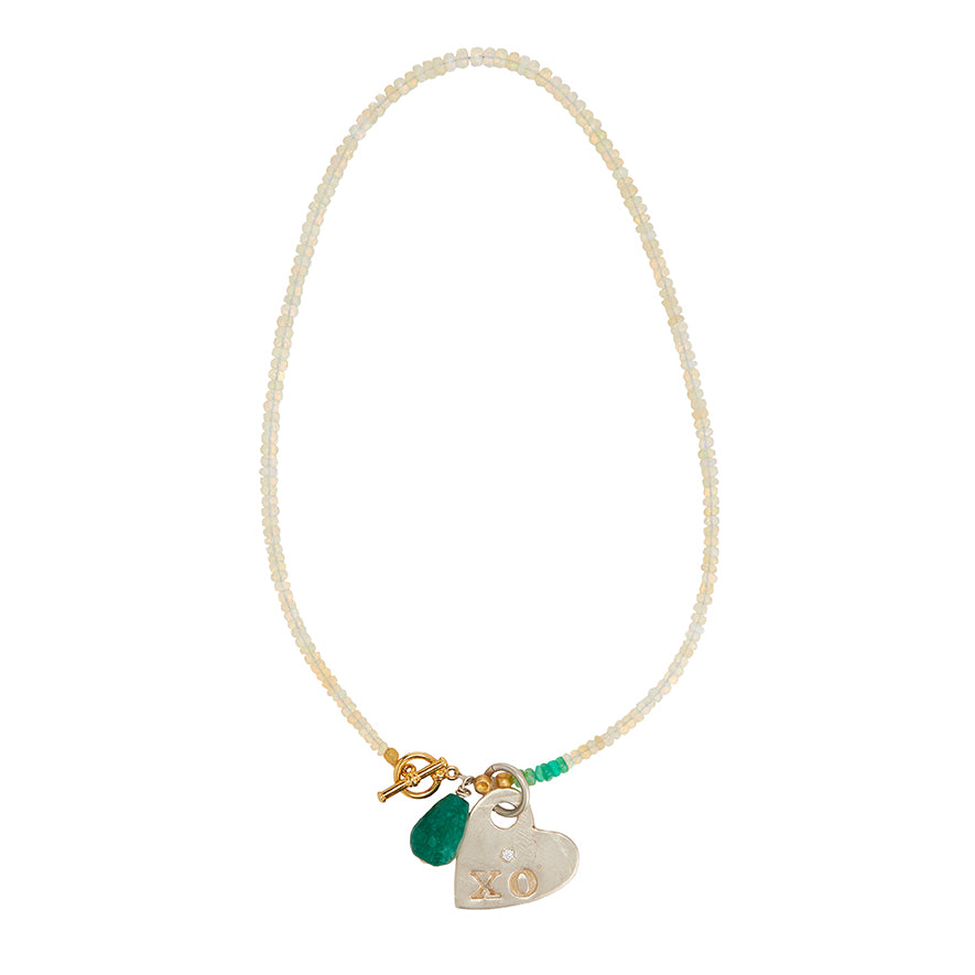 Opal XO Heart