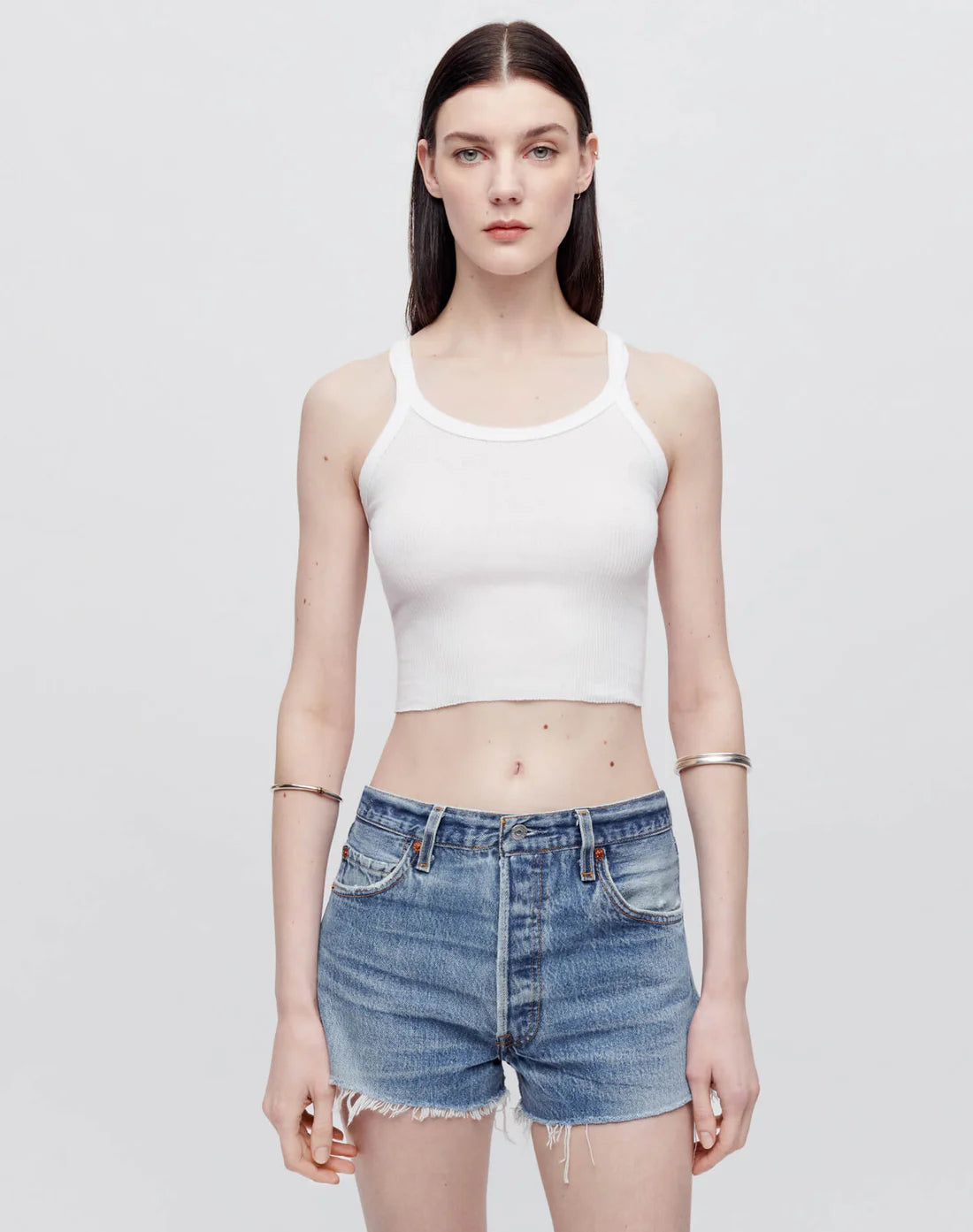 Cropped Ribbed Tank