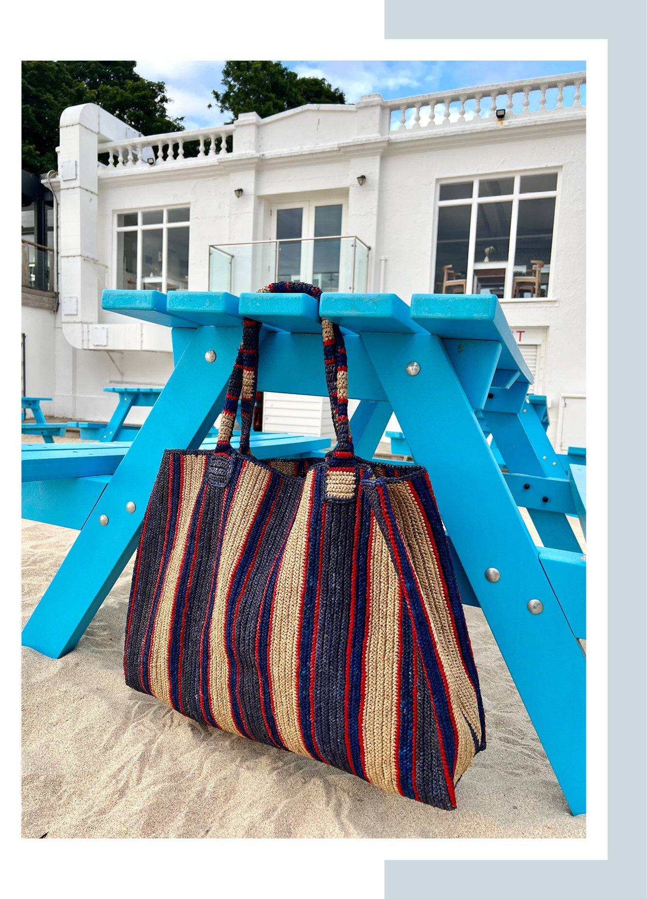 Weekender Raffia Bag