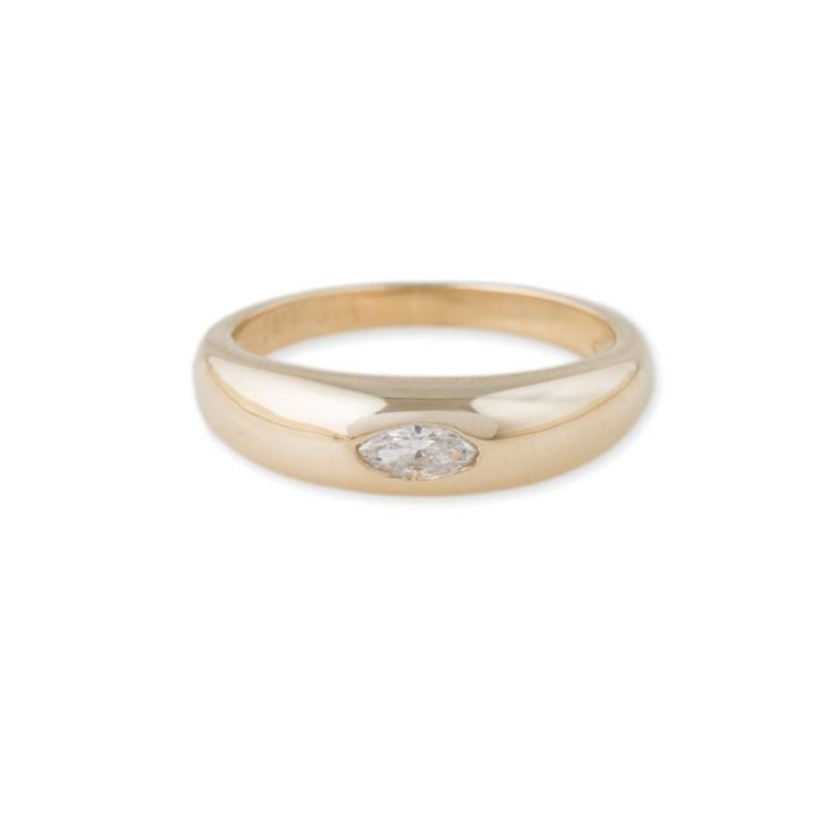JA Marquise Diamond Dome Ring