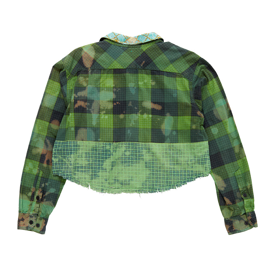 Pieced Plaid in Kelly Green