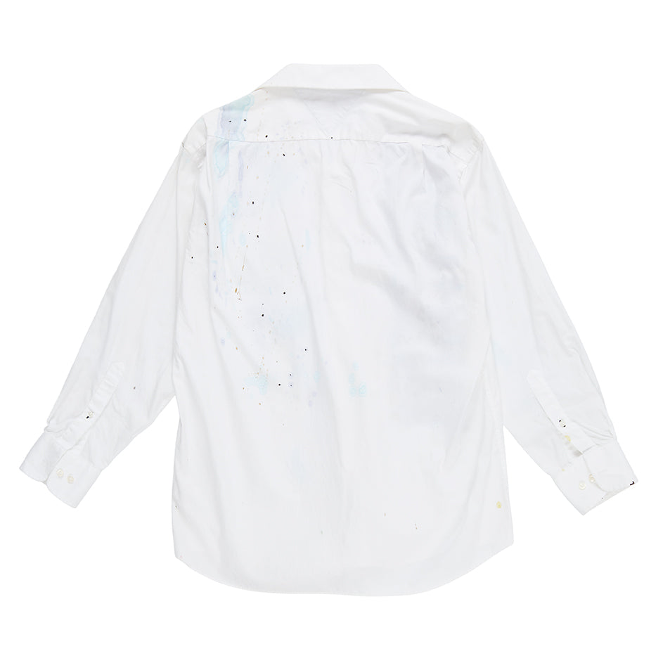 GLOW White Collar Graffiti Top