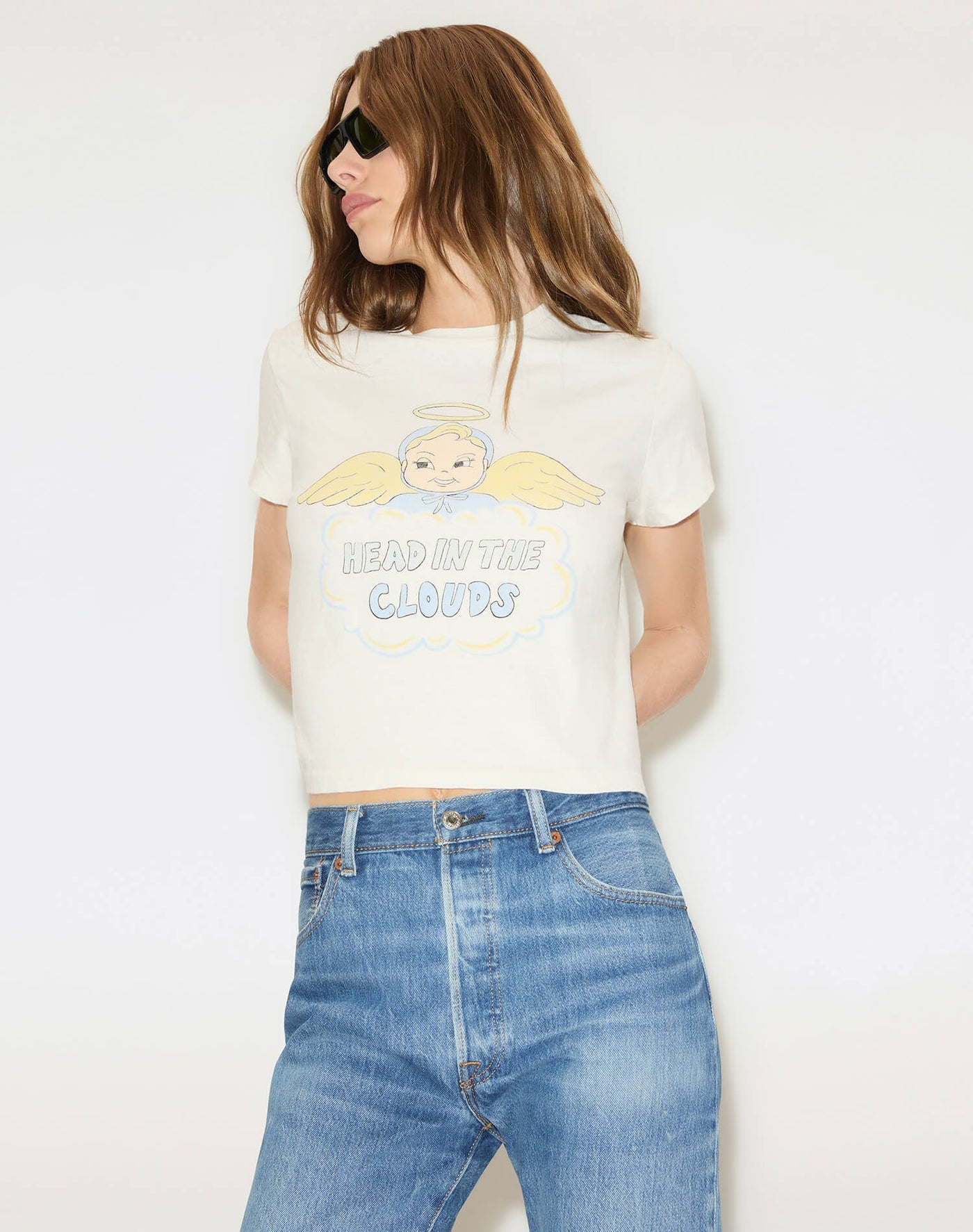 Re/Done Clouds 50s Boxy Tee