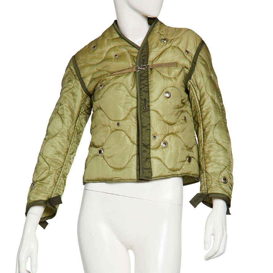 Military Liner Jacket with Grommets