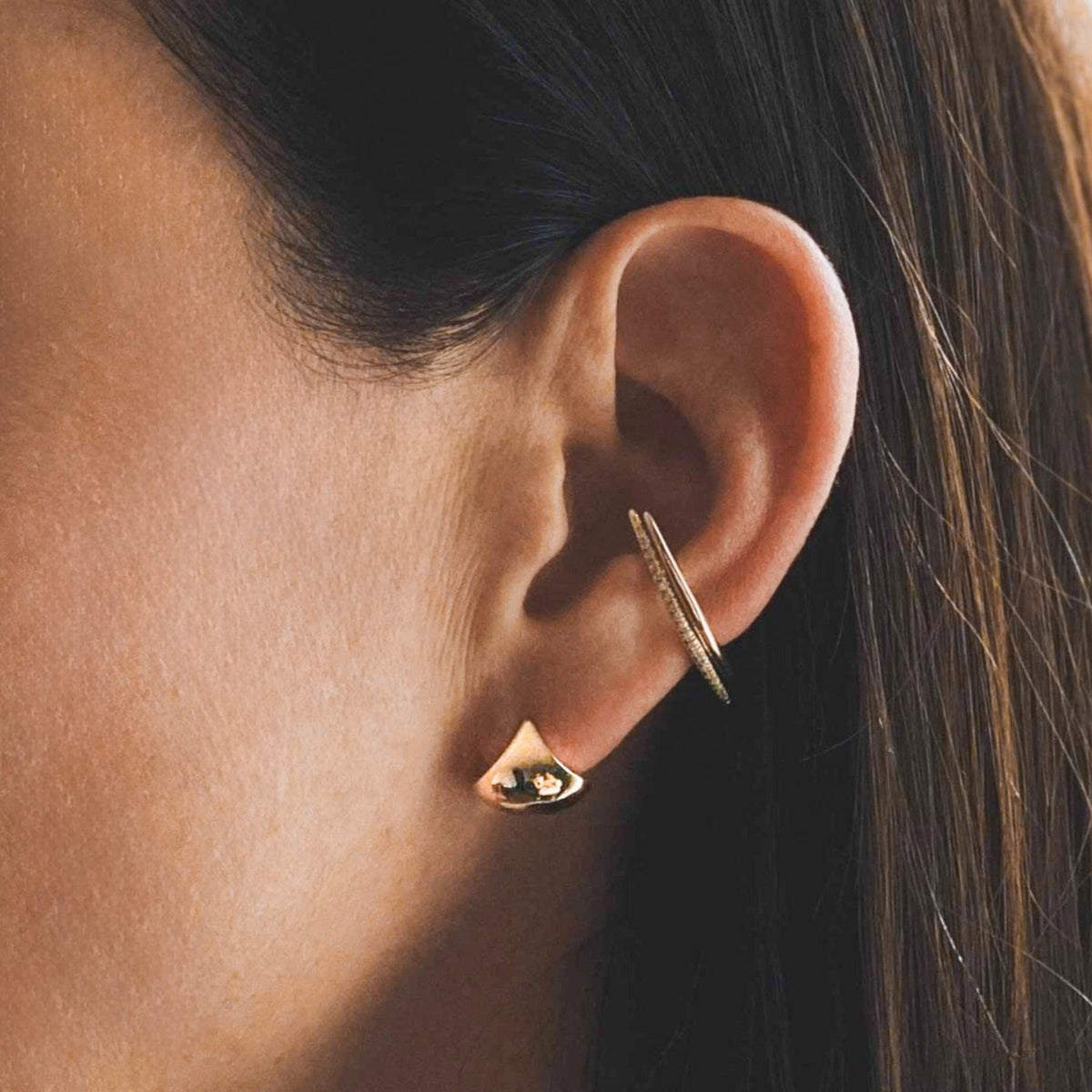 Apse Earrings in 14K gold