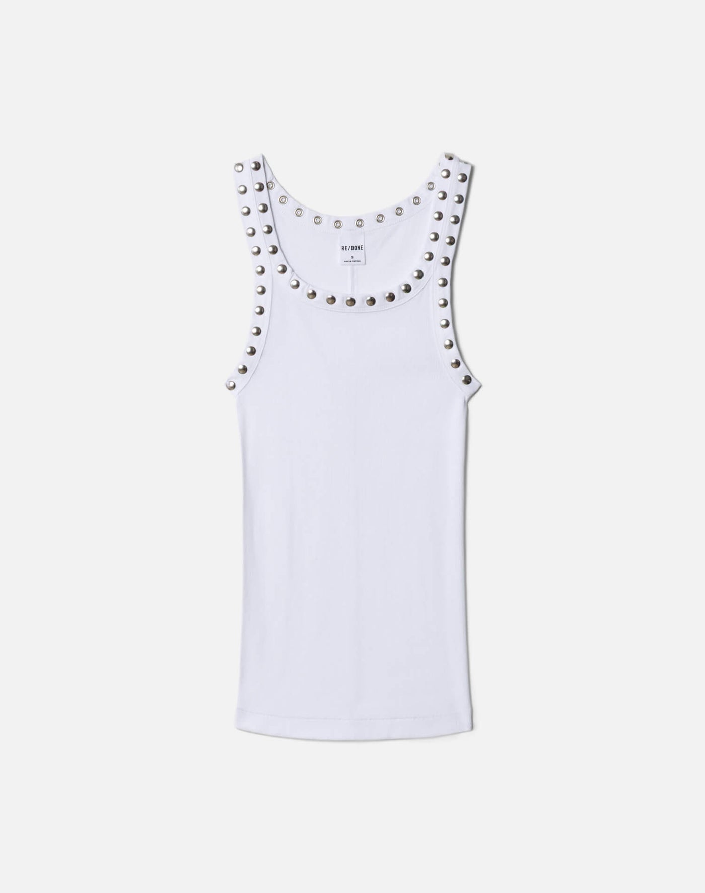Re/Done Studded Ribbed Tank
