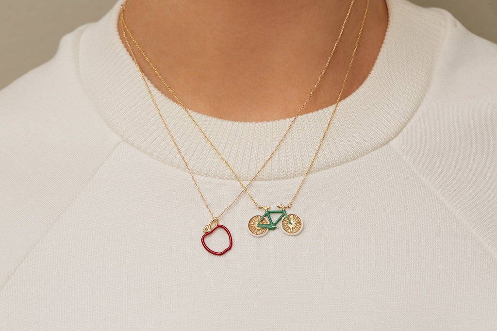 Bici Enamel Necklace